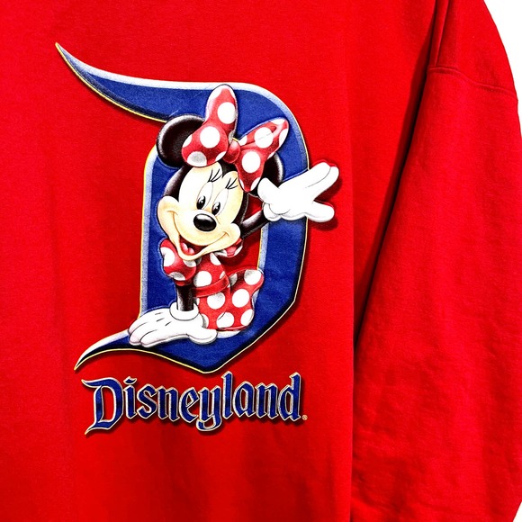 VINTAGE Disneyland Resort Minnie Mouse Crewneck Sweatshirt Disney Parks - Picture 2 of 8
